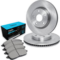 R1 Concepts Front Brake Kit Fits 2018-2024 BMW X3; 2019-2024 BMW 330i; 2019-2024 BMW 330i xDrive; 2019-2025 BMW X4; 2019-2025 BMW Z4|Blank Brake Rotors| Ceramic Brake Pads and Rotors Kit