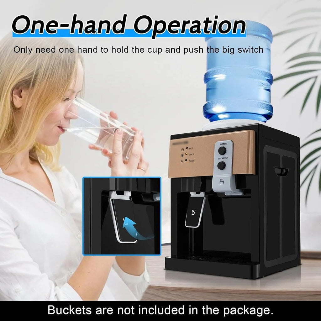 Water Dispenser 5 Gallon Freestanding Top Loading Countertop Water Dispenser Warm & Hot & Cold Cooler Home Office Use