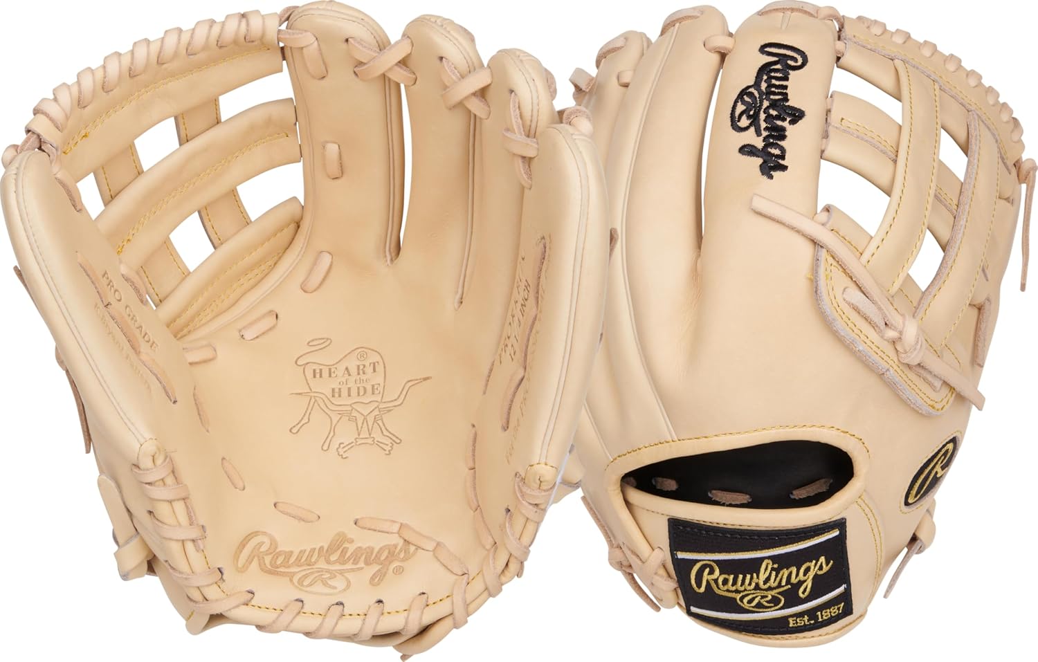 Rawlings| Heart of THE Hide Baseball Glove | Traditional Break-in | Sizes 11.25' - 12.75' | Multiple Styles