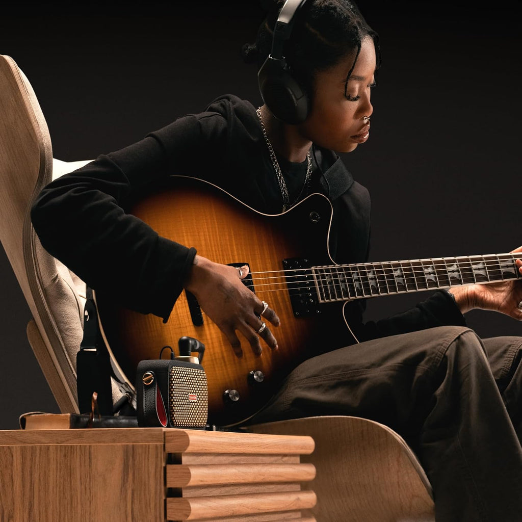 Positive Grid Spark GO + Carry Case Bundle – 5W Ultra-Portable Smart Guitar Amp & Bluetooth Speaker with Smart App for Electric Guitar, Acoustic or Bass