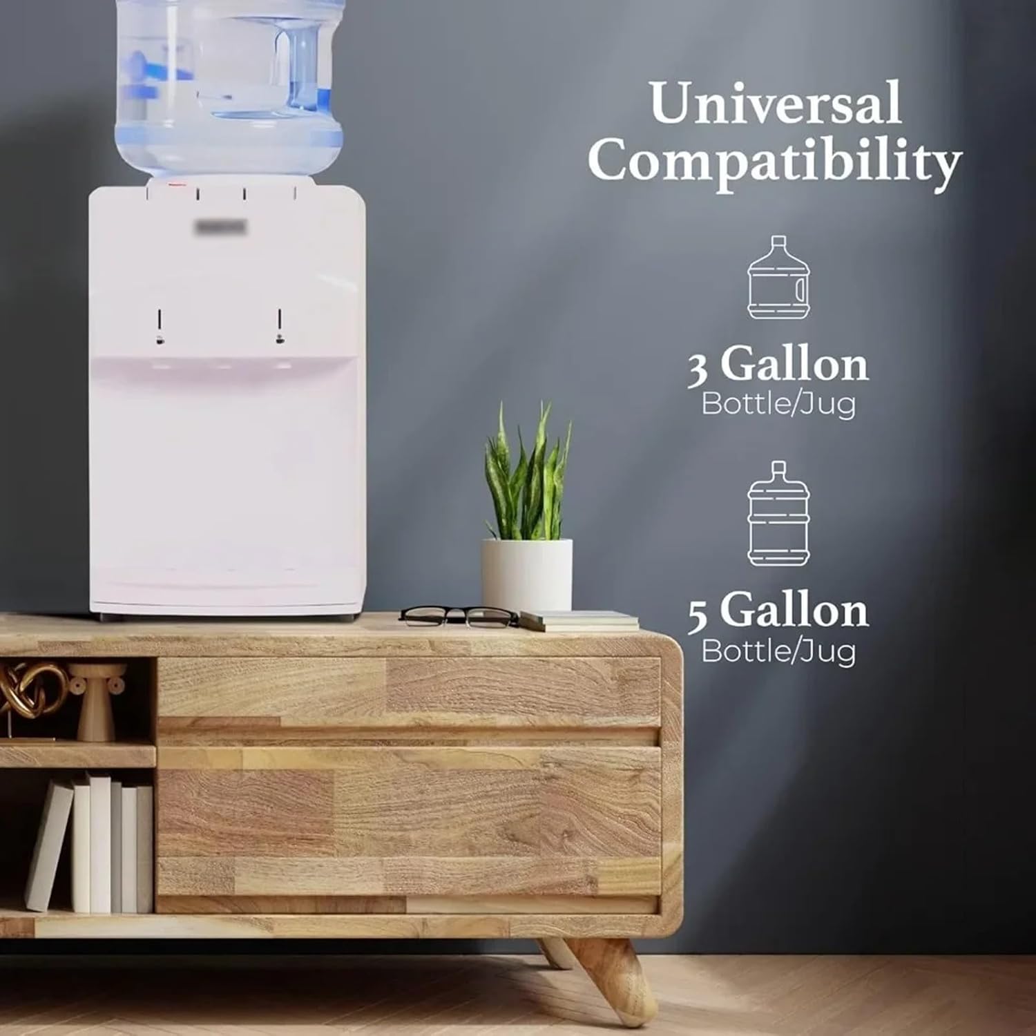 Water Dispenser Top Mounted Hot and Cold Water Dispenser 5 Gallon Including Child Safety Lock Suitable for Home and Office Dispensers(Bottles not Included)