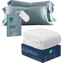 Olive + Crate Cooling Pillow Cases Bundle with King Size Comforter, Moisture Wicking, Temperature Regulating, Cooling Duvet Insert, Smooth Sateen Weave (40' x 20')