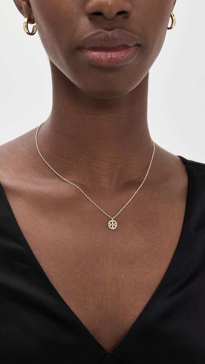 Tory Burch Women's Icon Circle Pendant Necklace