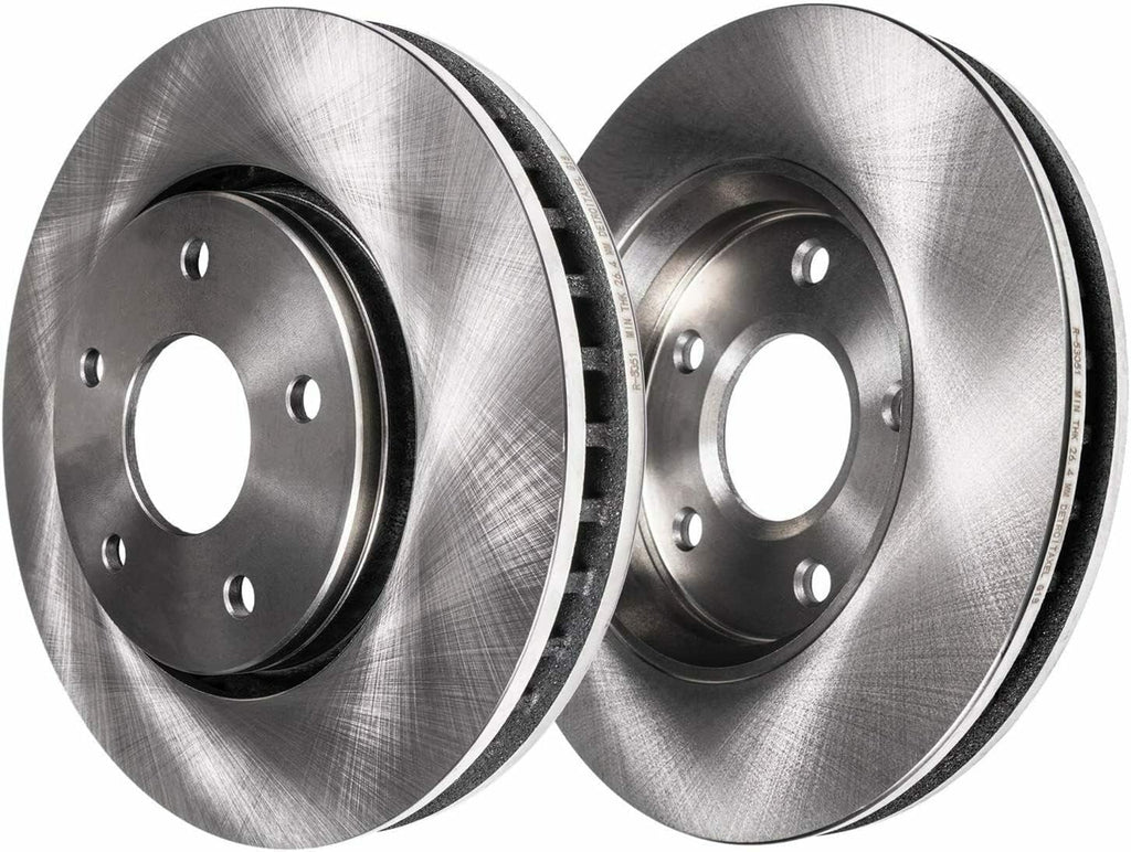 Detroit Axle - Front Brake Kit for Chrysler Sebring 200 Dodge Avenger Caliber Jeep Compass Patriot, 11.57'' inch Disc Brake Rotors Brake Caliper Replacement