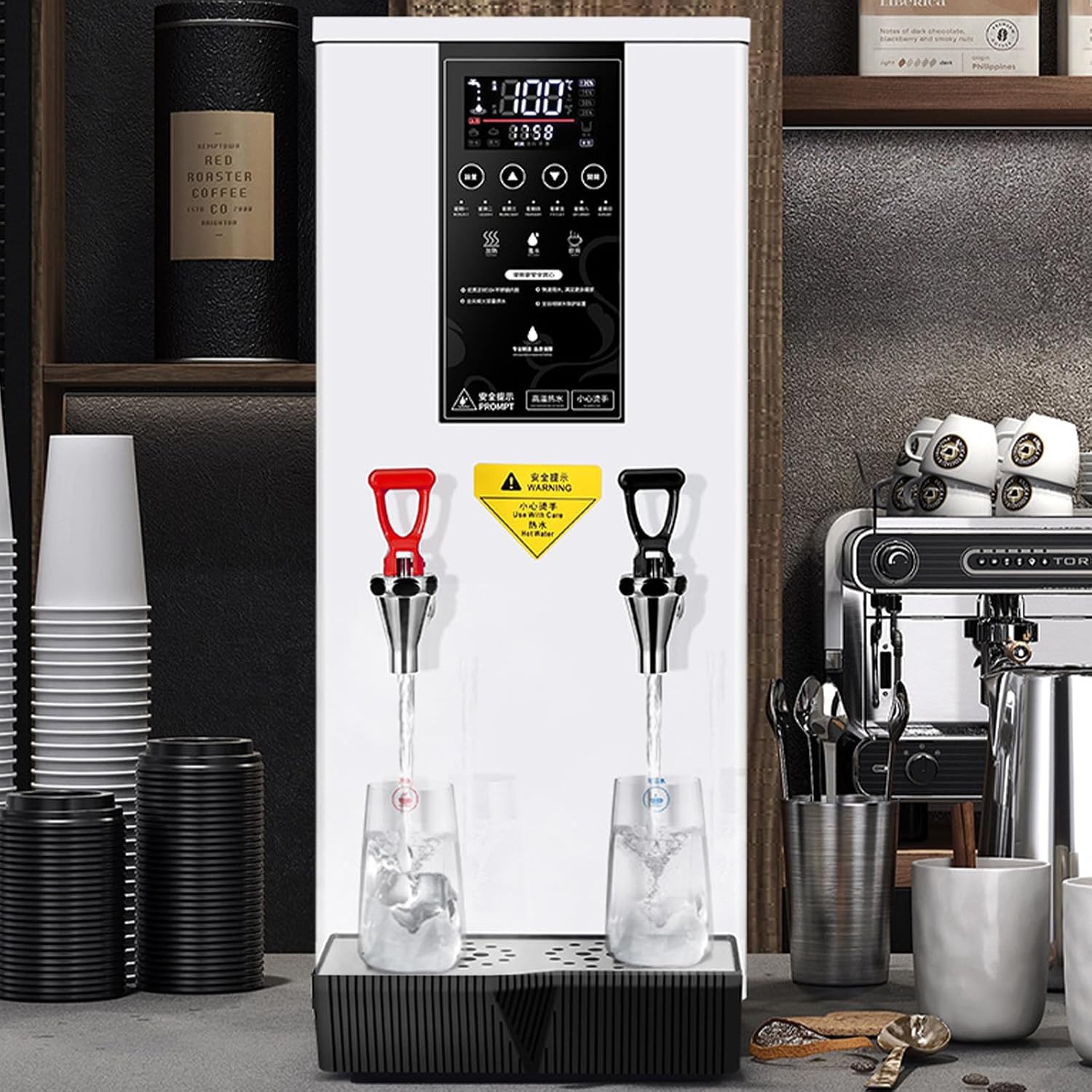 3000W Commercial Hot Water Dispenser - Large Capacity Electric Boiler with LCD Display for Fast Heating, Great for Tea, Coffee, Restaurant, Hotel & Office Use