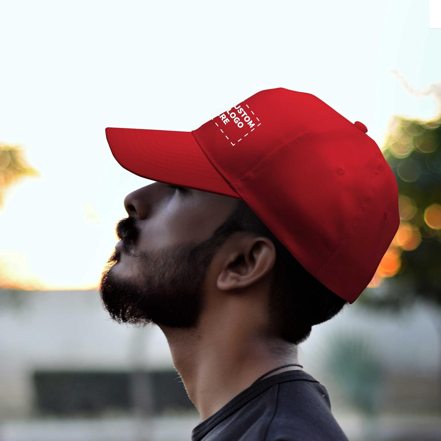DISCOUNT PROMOS Custom Embroidered Polyester Baseball Caps Set of 6/12/24, Personalized Bulk Pack