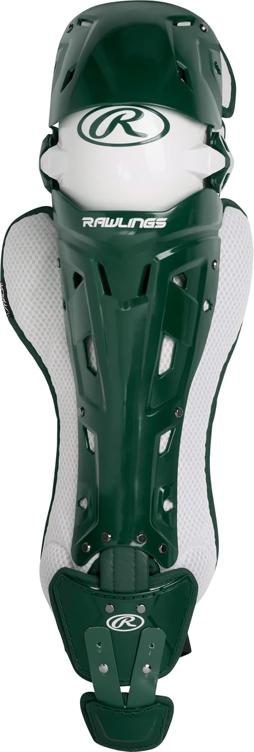 Rawlings Rawlings | MACH Catcher's Leg Guards | Baseball | NOCSAE Certified | Adult & Intermediate Sizing | Multiple Colors