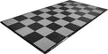 IncStores ⅜ Inch Thick Nitro Interlocking Garage Floor Tiles | Plastic Floor Tile Set for Parking, Protecting, and Displaying Motorcycles | 12'x12' Tiles, Coin, Black/Graphite