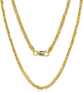 JEWELHEART 10K and 14K Gold Square Wheat Chain 1.5mm 1.7mm 2.2mm 2.6mm 3.2mm 3.9mm 4.5mm Yellow Real Gold Chains Diamond Cut Braided Franco Chain Necklace For Women with Lobster Clasp 16' 18' 20' 22' 24'