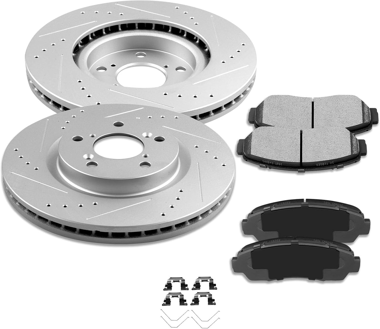 SCITOO Front 12.6' Brake Pads and Rotors Kits Fit For Honda Odyssey 2011 2012 2013 2014