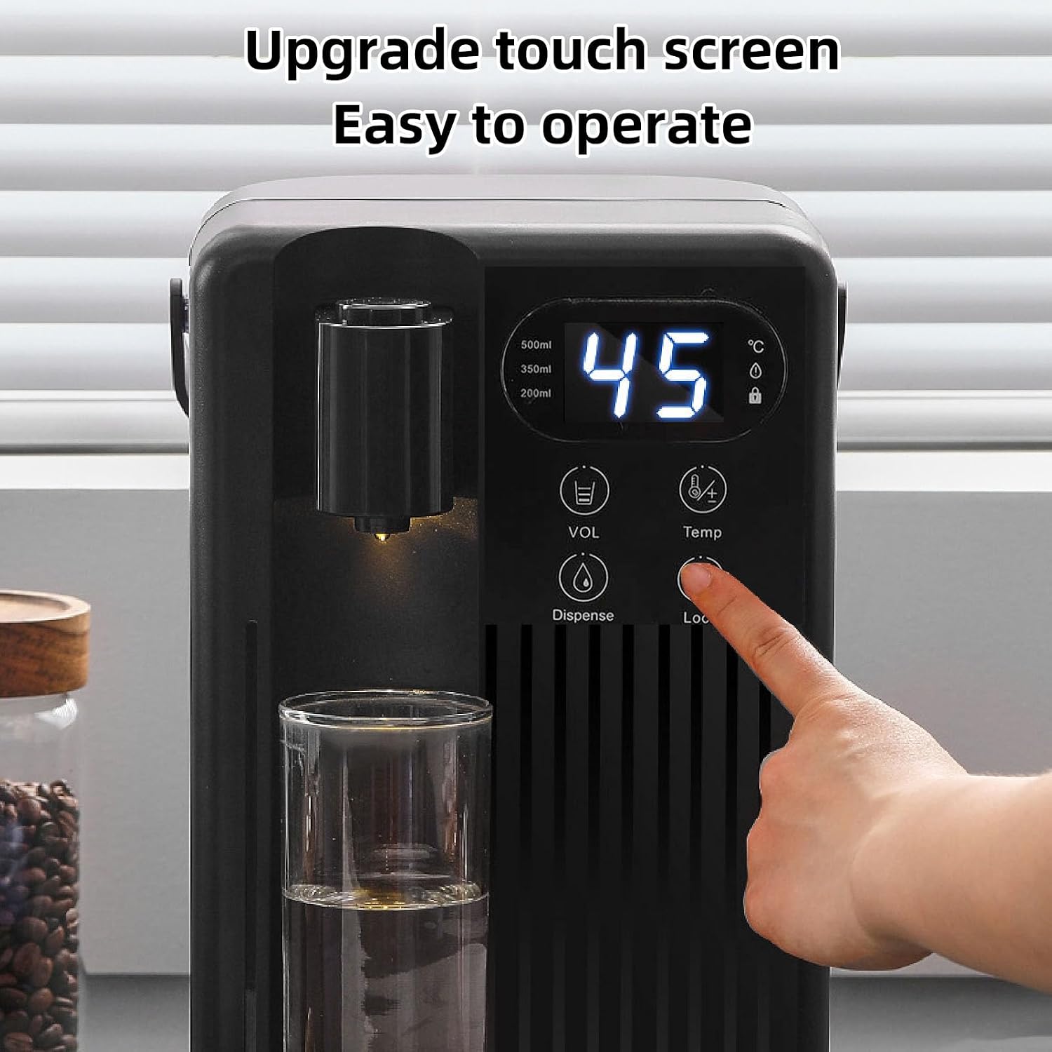 Instant Hot Water Dispenser, 3L Electric Tea Kettle with 12 Variable Presets Temperatures, 3s Quick Heating Large Water Boiler Maker with Child Lock, Antislip for Table Top (US
