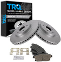 TRQ Front Brake Pad and Rotor Set Ceramic G Coated Vented Rotors Compatible with 2013-2017 Buick Encore 2015-2017 Chevrolet Trax