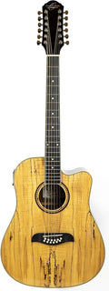 Oscar Schmidt OD312CESM-A Dreadnought Cutaway Acoustic Guitar with Pre Amp, Spalted Maple
