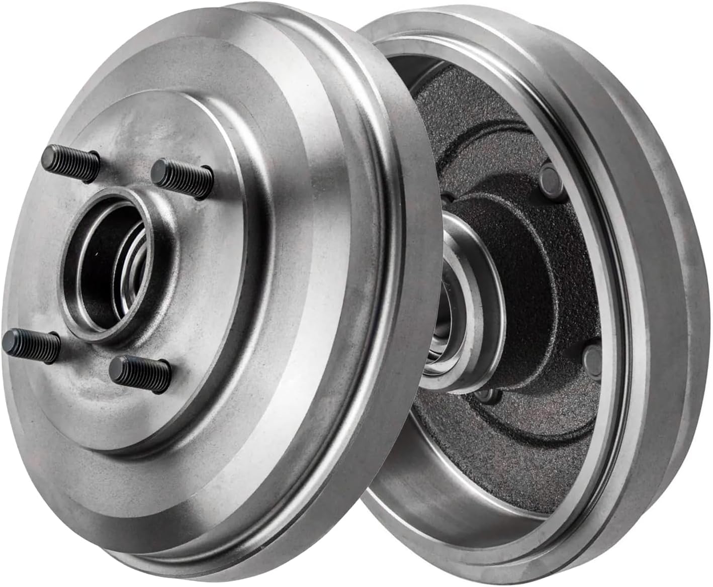 Detroit Axle - 8pc Brake Kit for Ford 2009 2010 2011 Focus, Front Disc Brake Rotors Ceramic Brakes Pads Rear Brake Drums Semi-Metallic Brake Shoes Replacement : 10.83' inch Front Rotors