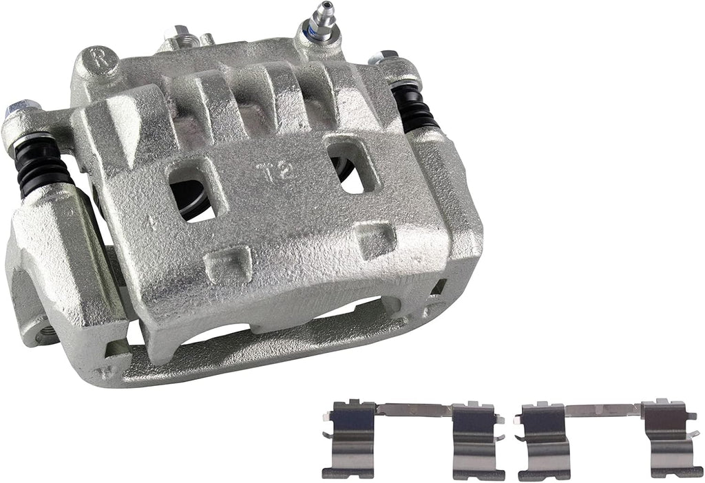 TRQ Front Brake Pad and Rotor Set Ceramic Vented Rotors Calipers Compatible with 2003 Subaru Impreza 2002 Legacy