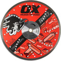 OX Tools Pro 14' Universal Dry/Wet Cutting Diamond Blade for Concrete Saw Cuts Granite, Metal, Natural Stone and Tiles - 20mm - 1 inch Bore, Continuous Turbo Segments, OX-PU10-14