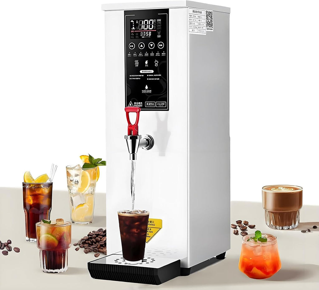 Commercial Hot Water Dispenser, Electric Water Boiler and Warmer Machine, Step-Heating Countertop Water Dispenser with 86-212 Temperature Control White