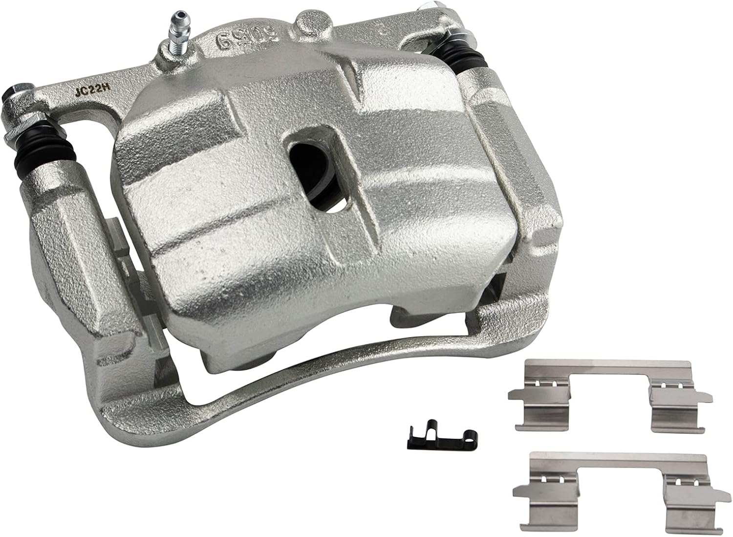 TRQ Front Ceramic Brake Pad and Rotor Set Includes Calipers Compatible with 2008-2013 Nissan Rogue 2014-2015 Nissan Rogue Select
