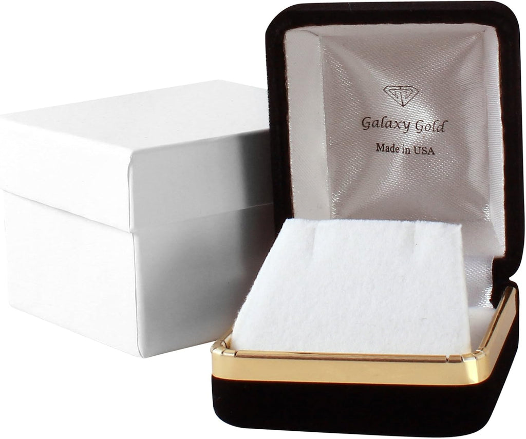 Galaxy Gold GG 4.3 Carat 14k Solid Gold Necklace with Natural Heart Shaped 10 mm Sapphire