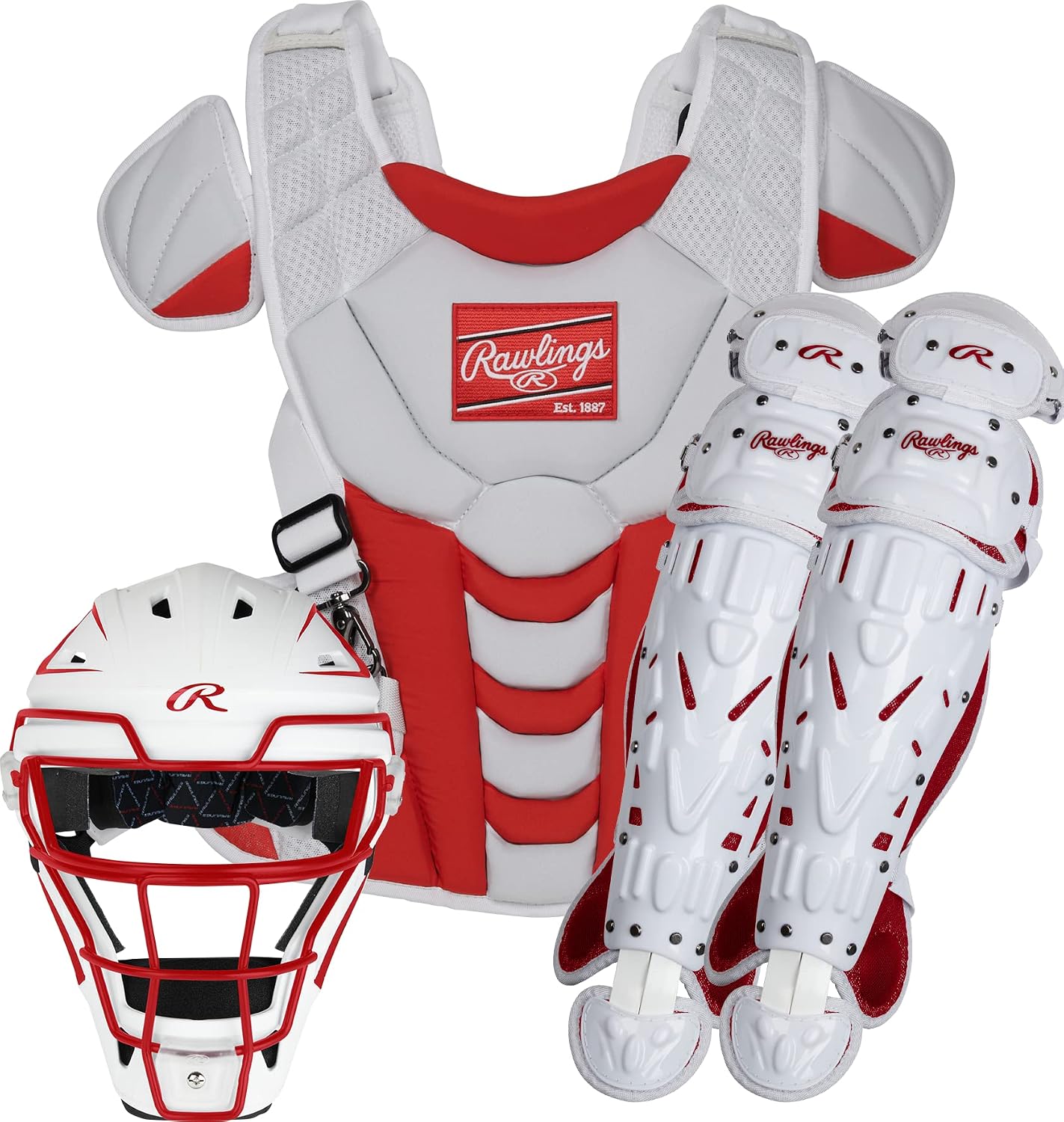 Rawlings | Velo Fastpitch Softball Catcher's Set | NOCSAE Certified | Adult | Intermediate | Youth | Multiple Colors