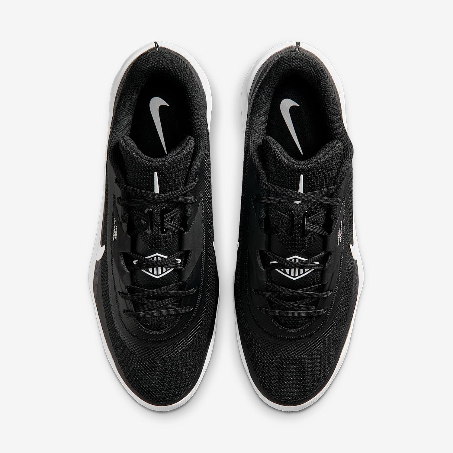 Nike Diamond Showcase MCS Baseball Cleats (Black/White)