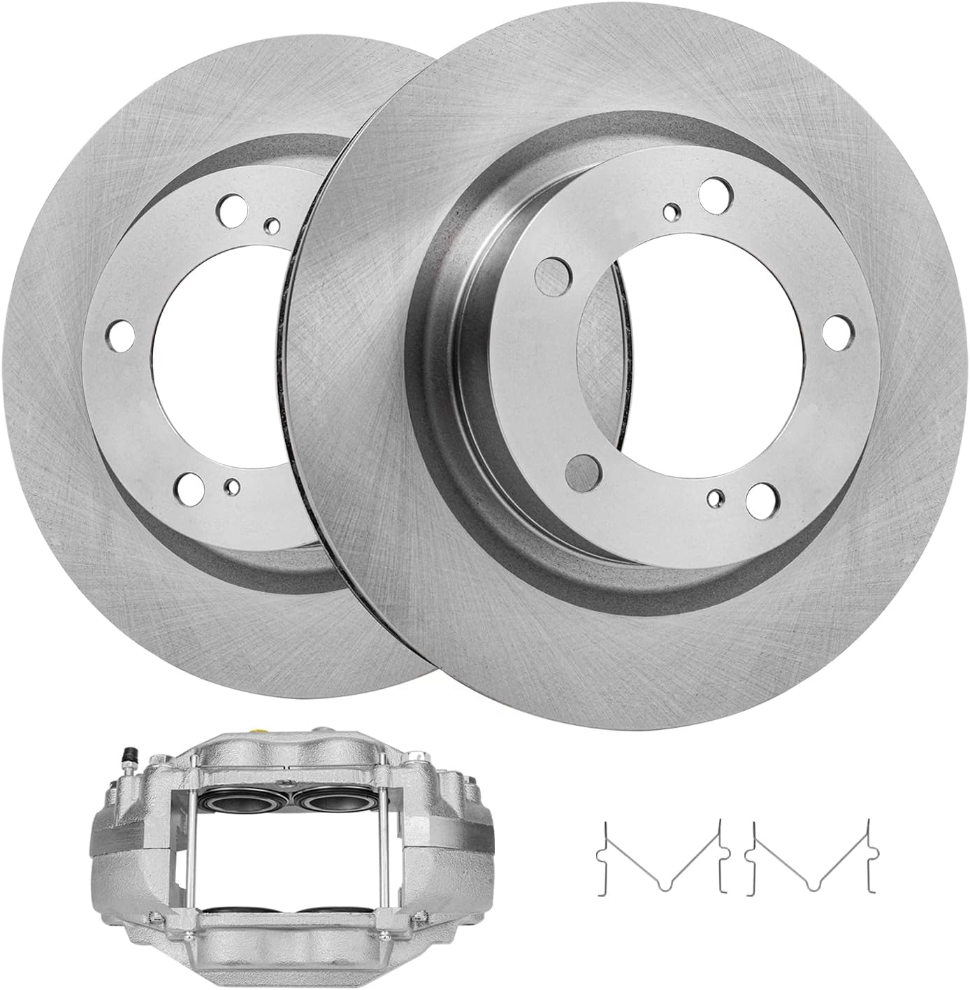 Detroit Axle - Front Brake Kit for 2008-2016 Toyota Sequoia, 2007-2016 Tundra, Disc Brake Rotors Brake Caliper 2009 2010 2011 2012 2013 2014 2015 Replacement