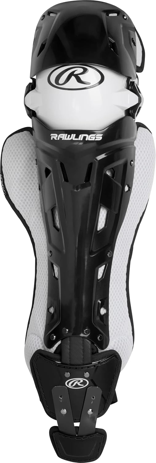 Rawlings Rawlings | MACH Catcher's Leg Guards | Baseball | NOCSAE Certified | Adult & Intermediate Sizing | Multiple Colors