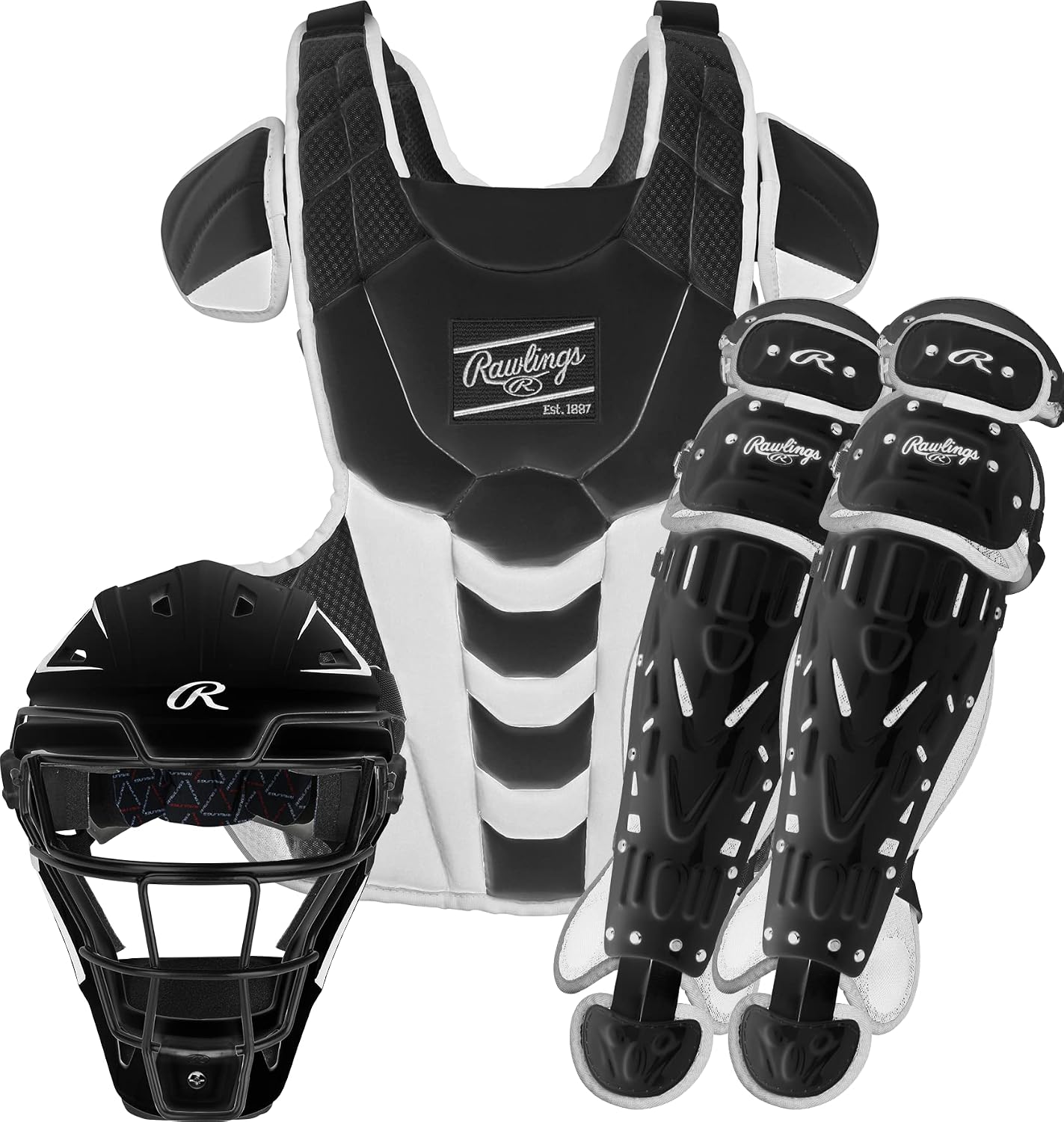 Rawlings | Velo Fastpitch Softball Catcher's Set | NOCSAE Certified | Adult | Intermediate | Youth | Multiple Colors