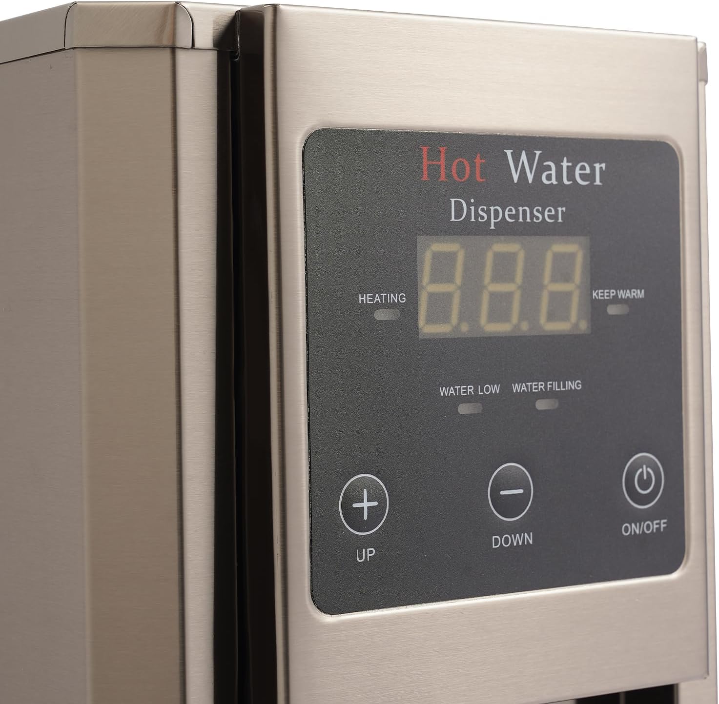 Electric Water Boiler, 1800W 7.8L/2.06gal Hot Water Dispenser, Adjustable Temperature Water Boiler, Large Capacity Step-Heating Temperature Control 104-210.2℉, for Coffee Shop Office Restaurant