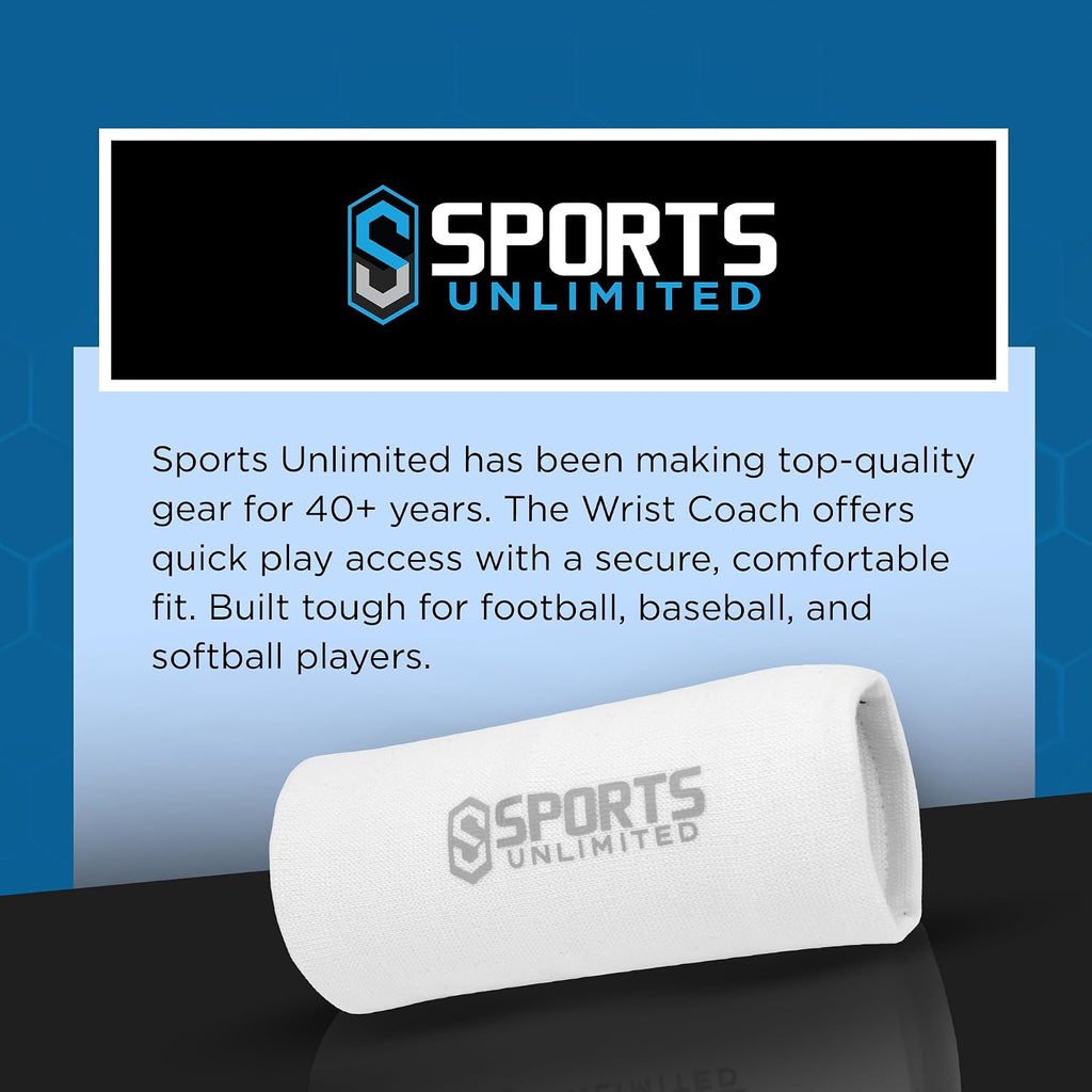 Sports Unlimited Adult Triple Wrist Coach, Football Wristbands for Plays, Baseball Wristbands, QB Arm Bands