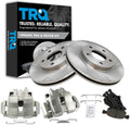 TRQ Front Brake Pad and Rotor Set Ceramic Vented Rotors Calipers Compatible with 2007 Mercury Mariner