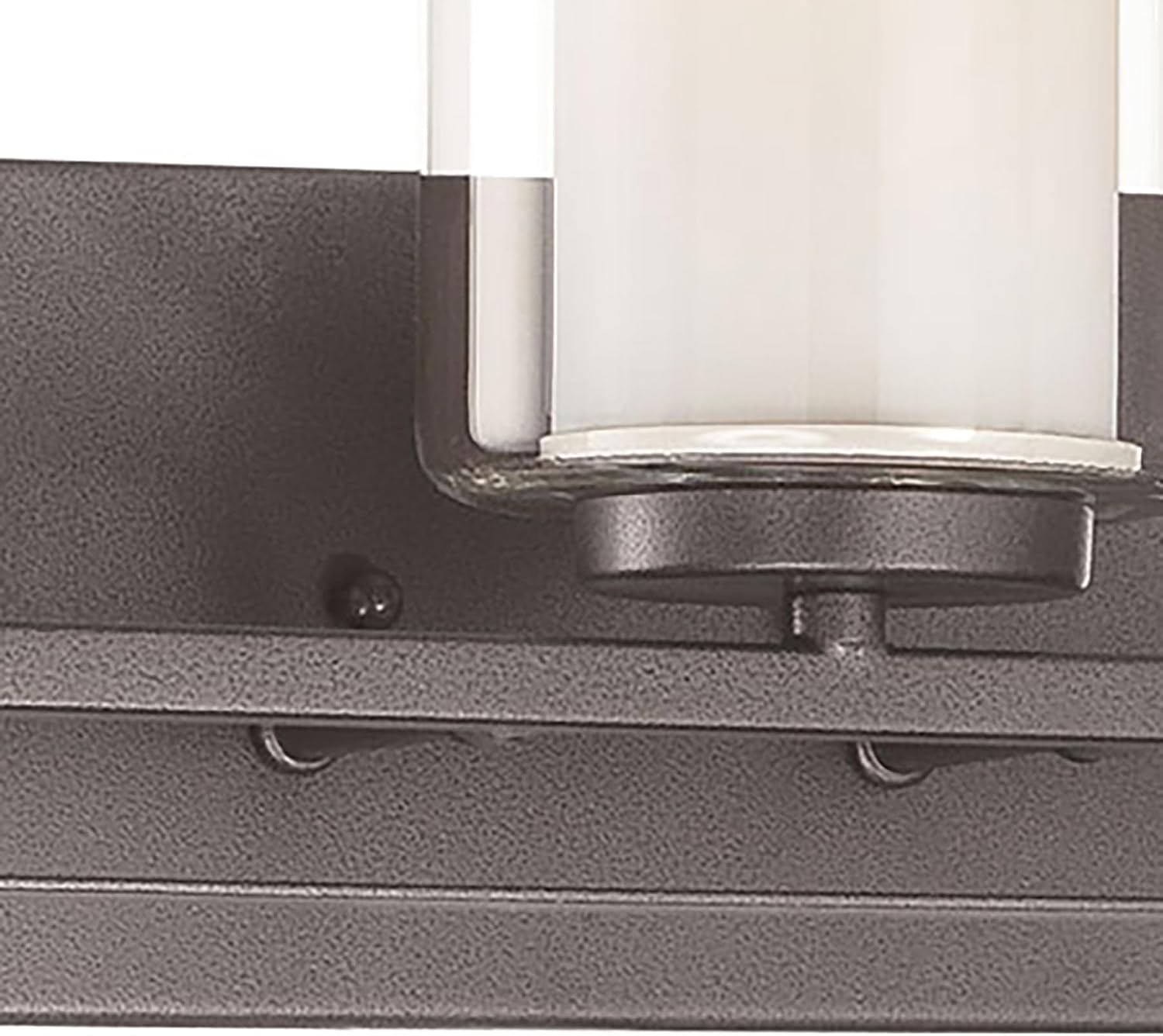 Minka Lavery 6103-172 Parsons Studio Vanity Bath Light, 3-Light, 300 Total Watts, 24-in H x 8.75-in W, Smoked Iron