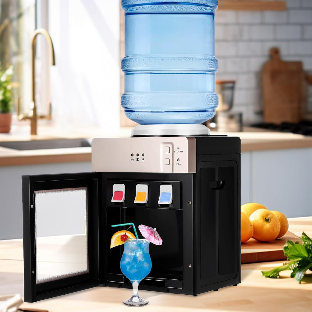 Angoily Multifunctional Countertop Water Dispenser Us Sleek Design for Home Use Hot Options Easy One-handed Removable Tray for Convenient Cleaning