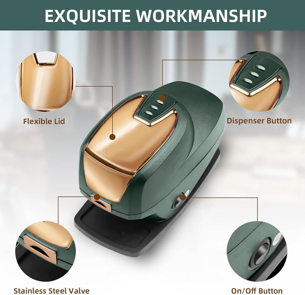Professional Hot Lather Machine Rich Foam Large Capacity Electric Hot Lather Machine Beauty Green Gold (27 * 19 * 16 cm)