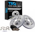 TRQ Front Ceramic Brake Pad and Rotor Set Compatible with 2019-2020 Subaru Forester Sport Limited Premium Touring 2021 Subaru Forester with 316mm Diameter Front Rotors