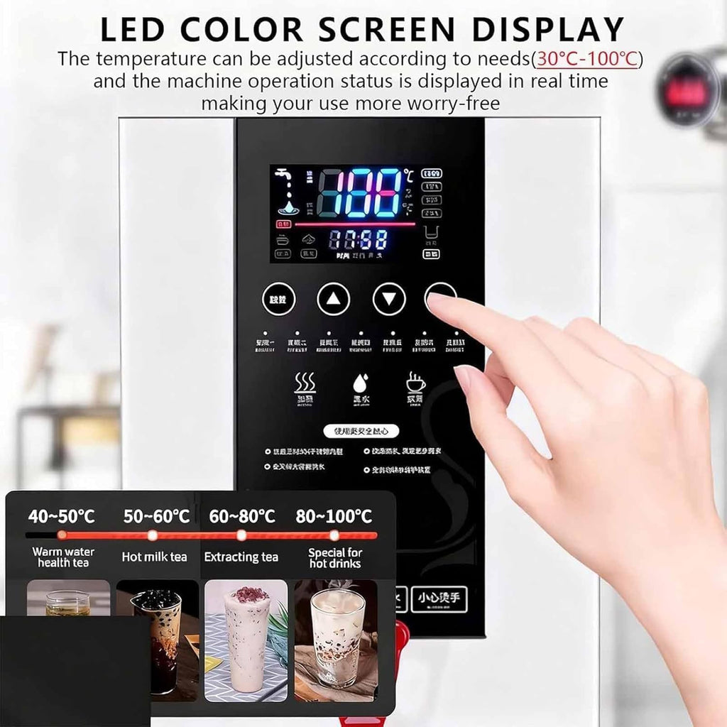 3000W Commercial Water Heater,Professional Electric Hot Water Dispenser, with Touchscreen/Built-in Water Purifier (50L)