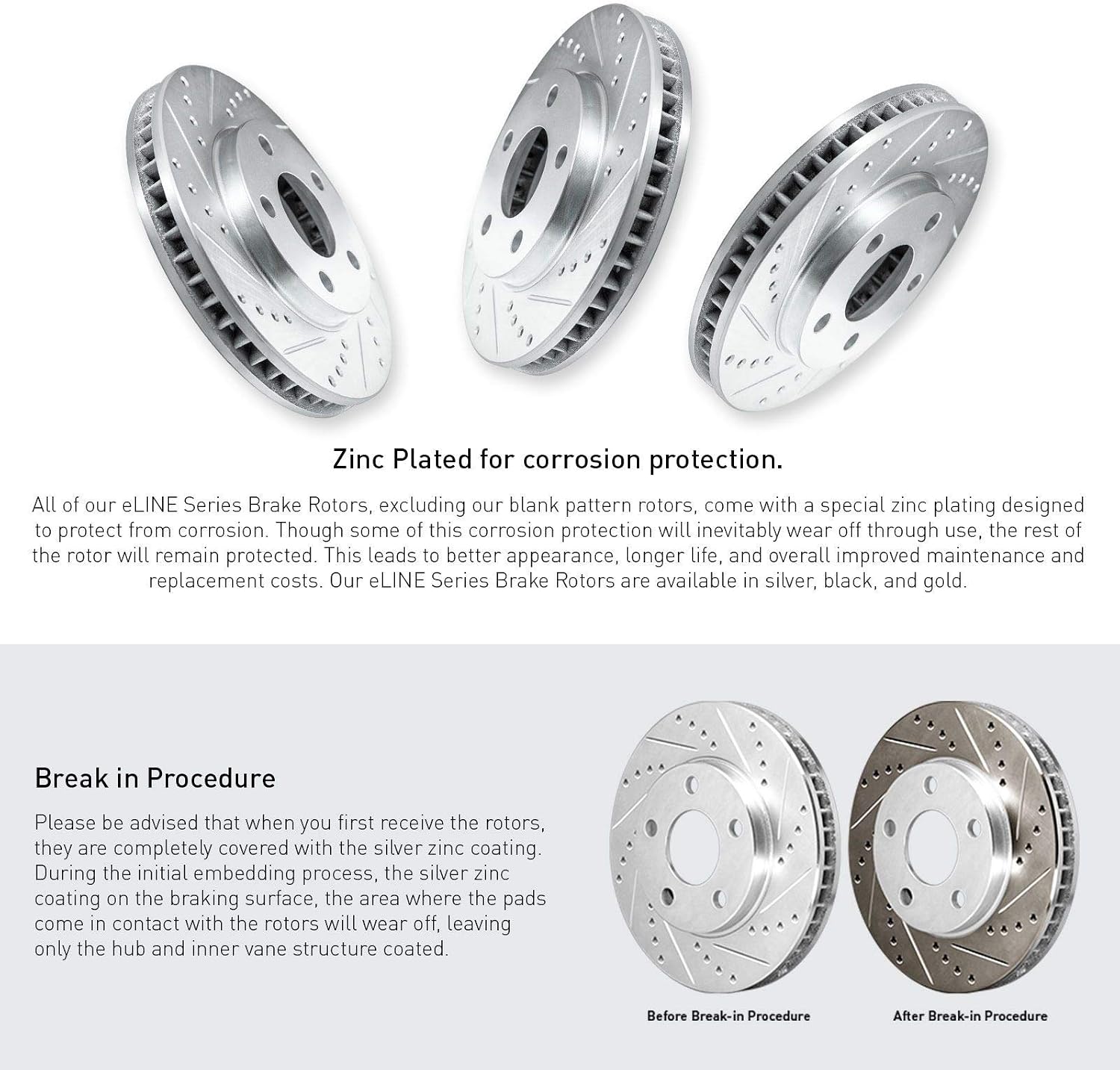 R1 Concepts Front and Rear Brake Kit Fits 2016-2017 Mercedes-Benz GLE300d, GLE400; 2016-2018 Mercedes-Benz GLE350| Ceramic Pads, Drilled Slotted Rotors| Sensor Wire| 13.0' Front & 12.8' Rear