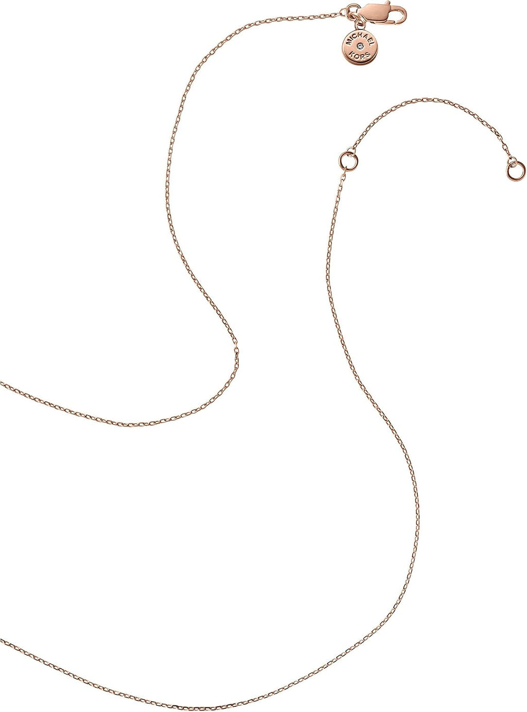 Michael Kors Parker Stainless Steel Watch with Glitz Accents Logo Gold-Tone and Crystal Pendant Necklace