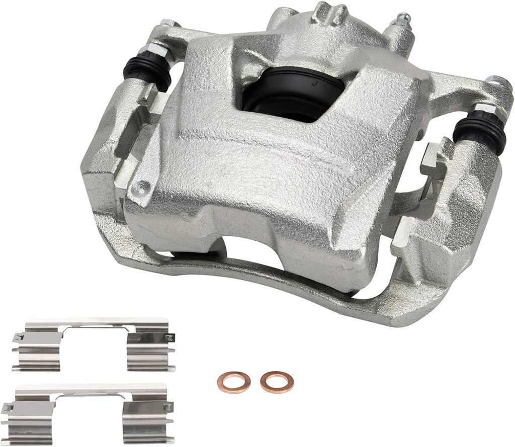 TRQ Front Brake Pad and Rotor Set Ceramic Vented Rotors Calipers Compatible with 2011-2015 Chevrolet Cruze 2016 Cruze Limited 2012-2017 Sonic