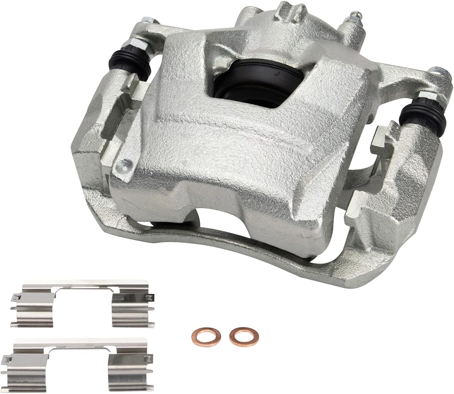 TRQ Front Brake Pad and Rotor Set Ceramic Vented Rotors Calipers Compatible with 2011-2015 Chevrolet Cruze 2016 Cruze Limited 2012-2017 Sonic