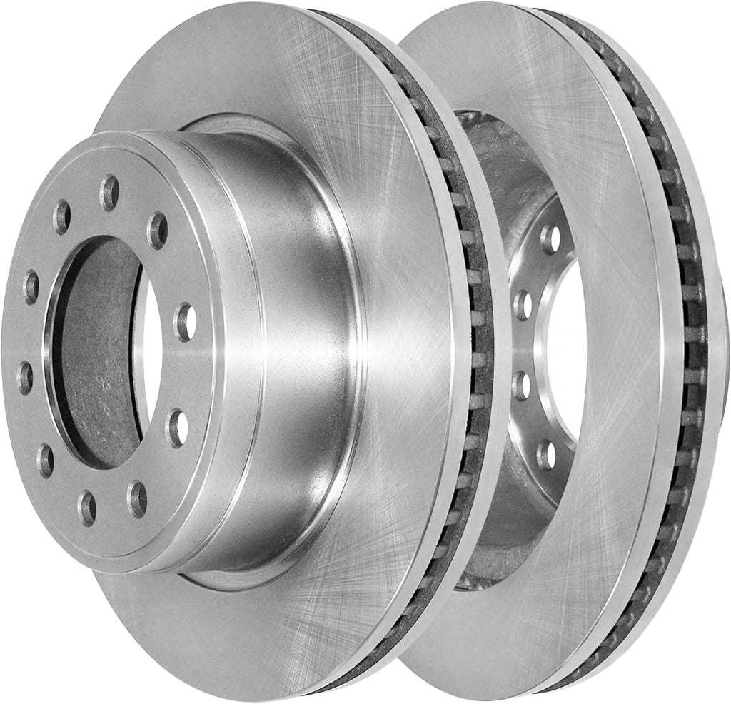 Detroit Axle - 8pc Brake Kit for 2013-2024 Ram 4500 5500, 15.35' inch Front and Rear Disc Brake Rotors Ceramic Brakes Pads with Hardware 2014 2015 2016 2017 2018 2019 2020 2021 2022 2023 Replacement