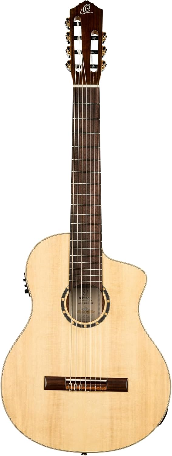 Family Series Pro 7-String Solid Top Acoustic-Electric Nylon Classical Guitar w/Bag