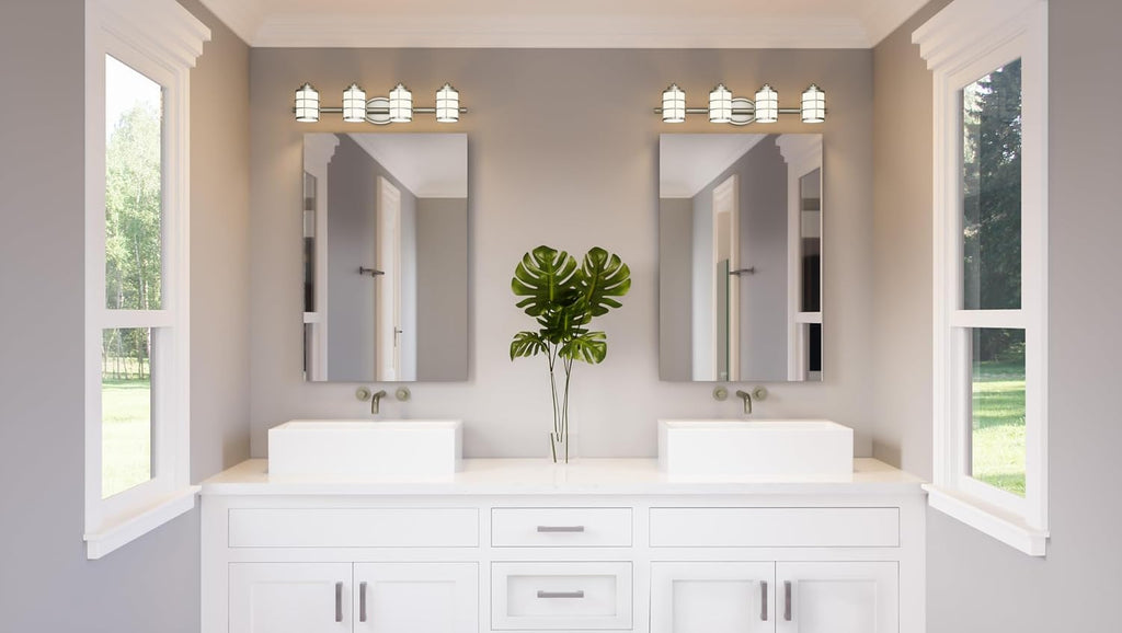 Quoizel Hazlett 4-Light Brushed Nickel Vanity Light