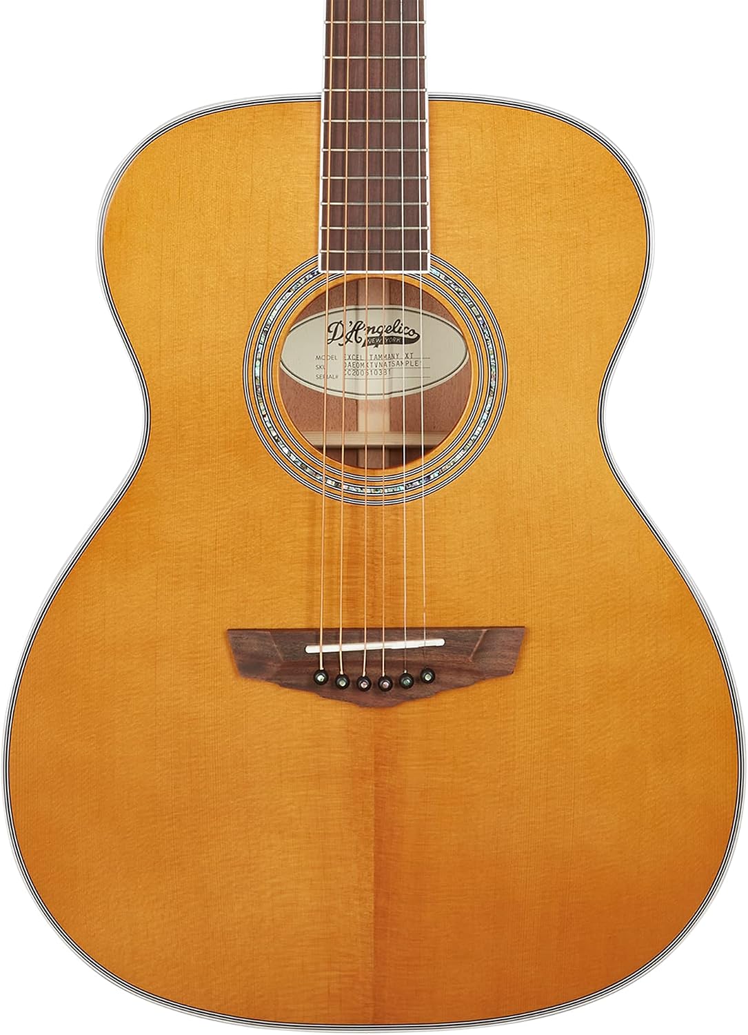 D'Angelico 6 String Acoustic-Electric Guitar, Right, Ocean Turquoise (DAEOMXTVNATGP)