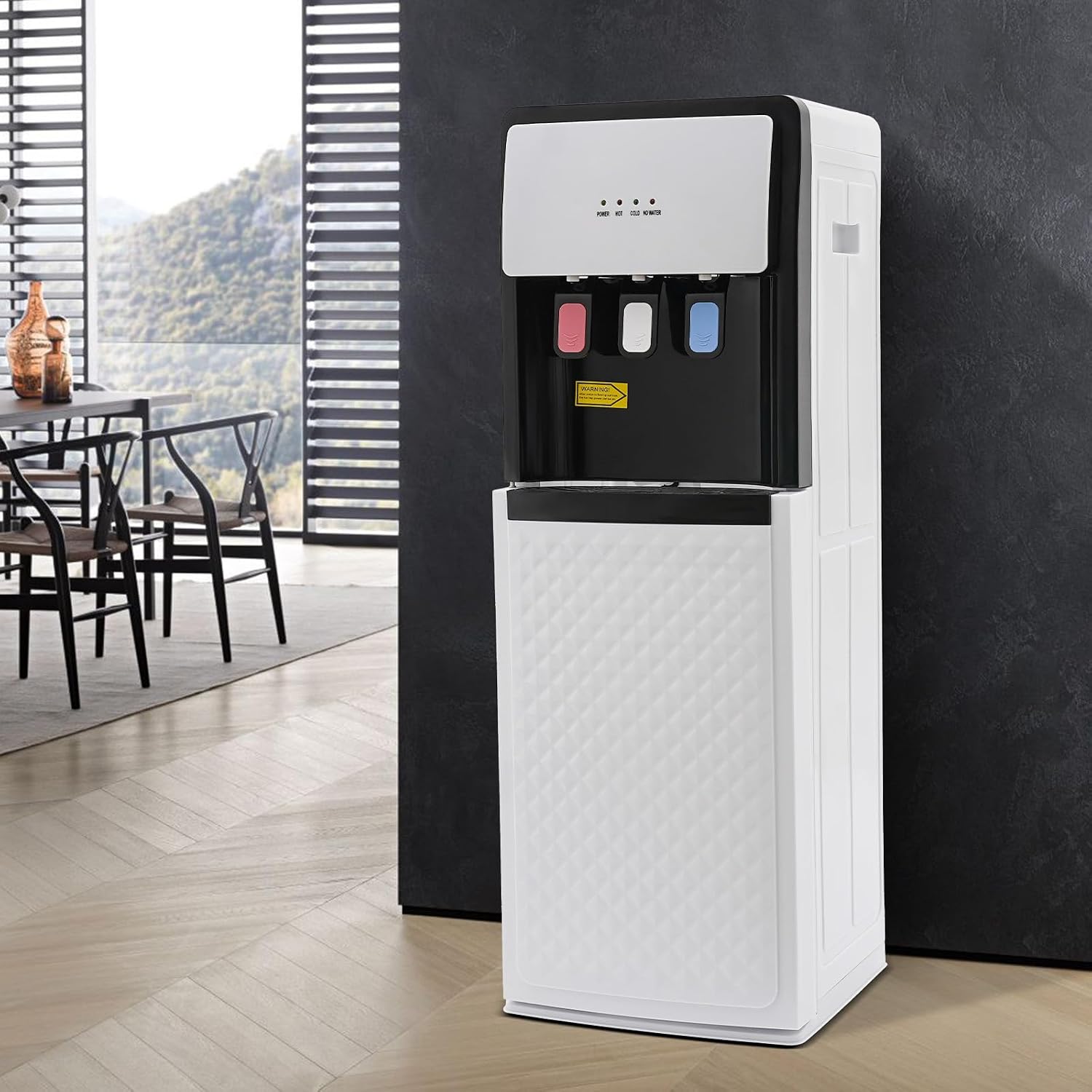 Bottom Loading Water Dispenser,Hot and Cold Water Dispenser,500W Heating & 90W Cooling,Design for Home,Office,and Commercial Use - White