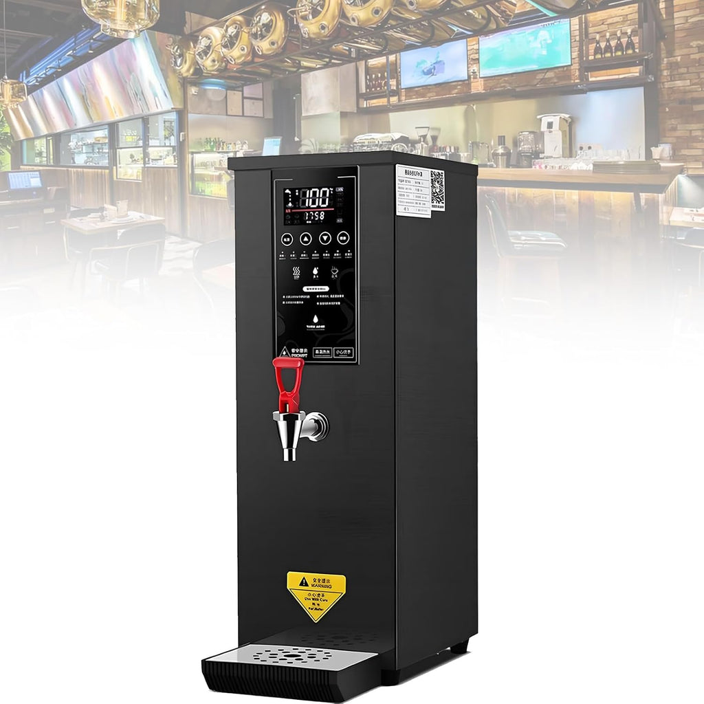 Commercial Instant Water Dispenser, 25 L Capacity, Temperature Adjustable, LCD Touchscreen, 60L/H Large Output, for Boba Tea Coffee Office Restaurant Black