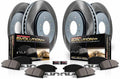 PowerStop Front and Rear Brake Kit for Nissan Murano 2011-14 - Ceramic Brake Pads + Semi Coated Rotors Replacement, SC4476