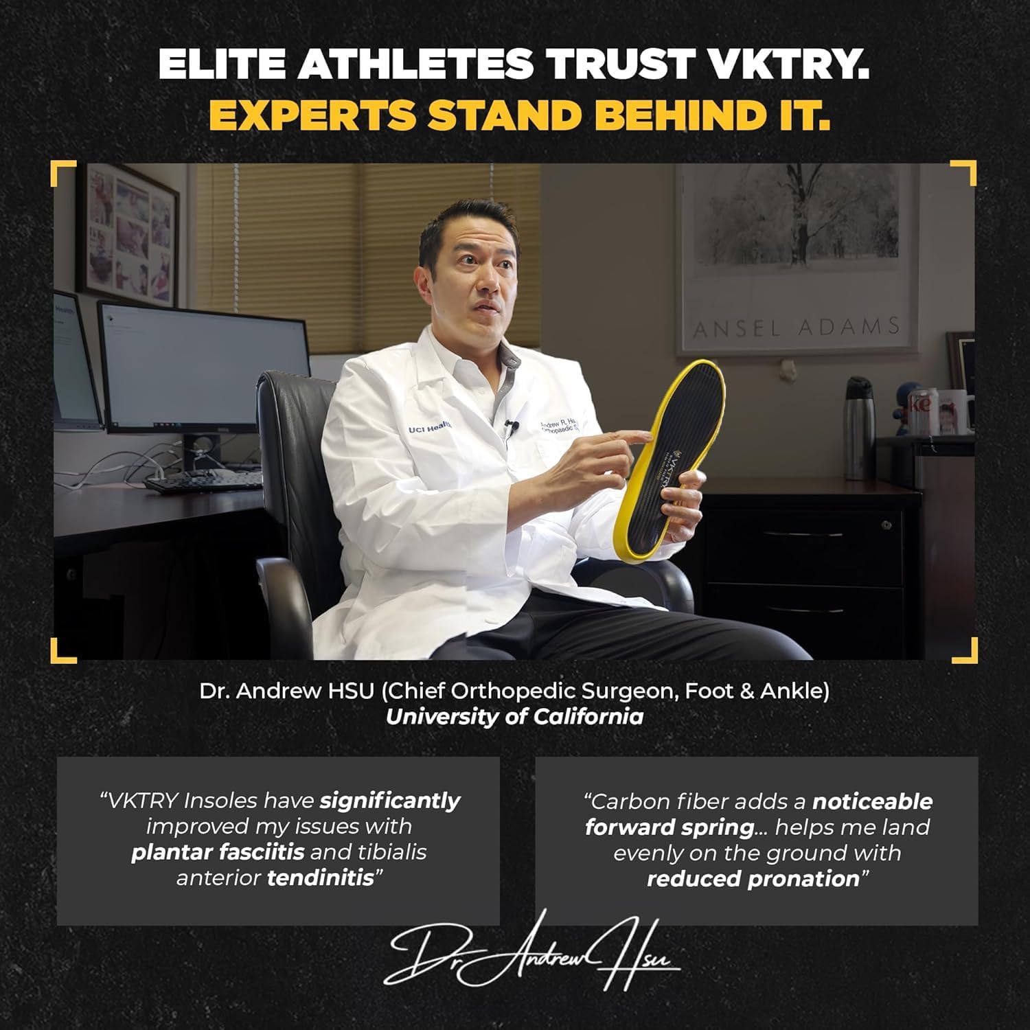 VKTRY Gold for Cleated Shoes - Carbon Fiber Performance Insoles - Customized Athletic Inserts for Soccer & Track | Shock Absorption, Run Fast, Jump High, US: Men 3-3.5, Women 5-5.5, <120lb