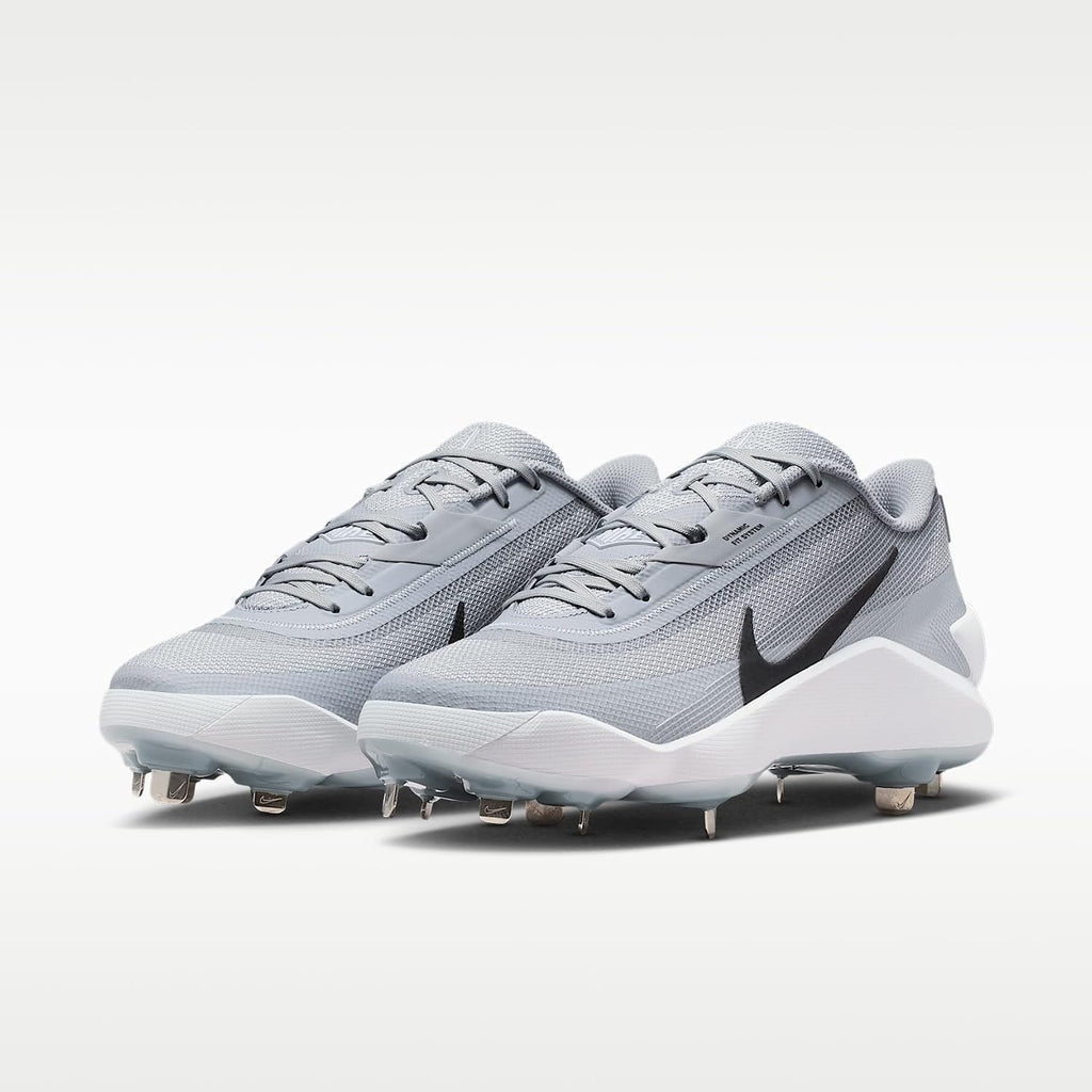 Nike Diamond Showcase MTL Baseball Cleats (Wolf Grey/White/Black)
