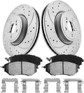 Brake Pads and Rotors Kit Front Automotive Replacement Brake Kits Compatible with 2014-2018 Subaru Forester, 2010-2014 Outback, Brakes and Rotors 31408 D1078-7983 Brake Kit Geomet （12.4in）